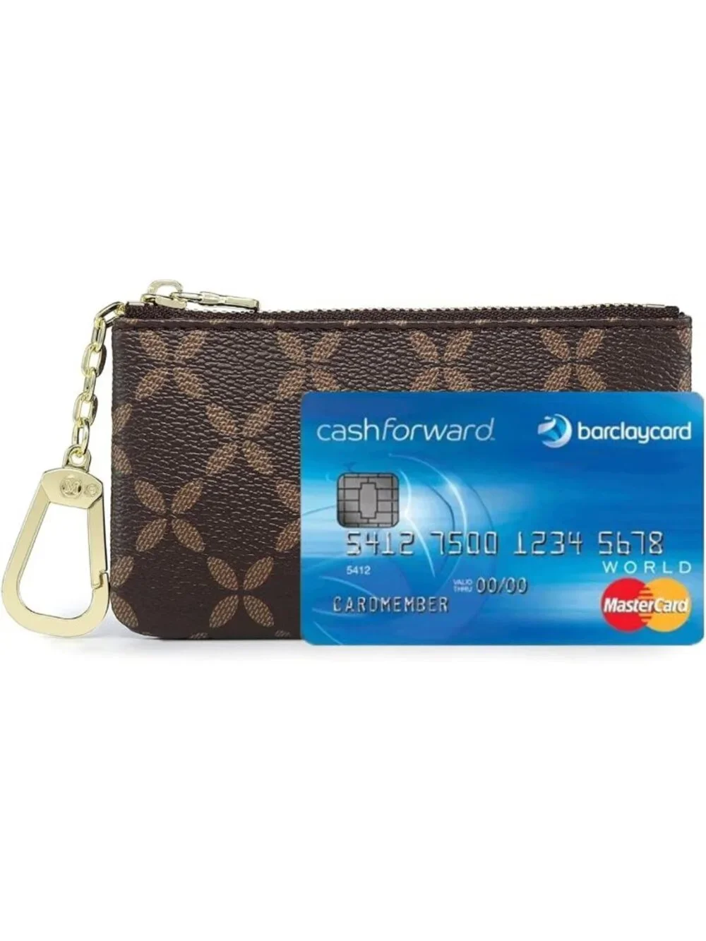 Luxury Mini Coin Purse Wallet | Zip Key Chain Pouch for Cards & Cash - Unisex